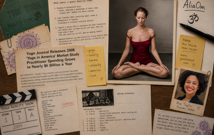 Archives du projet Reality Show Yoga imaginé par AliaOm en 2009